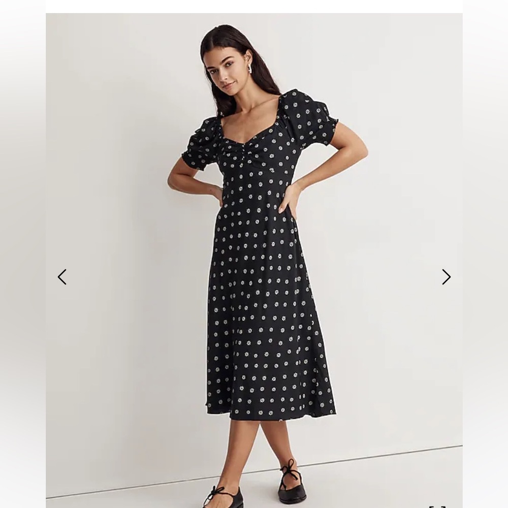 Madewell sweetheart neckline dress